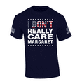 thumbnail image 1 of Patriot Pride Mens USA Flag I Don't Really Care Margaret Short Sleeve T-Shirt-Navy-X-Large, 1 of 1