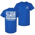 thumbnail image 1 of Patriot Pride Reckless Patriot Men’s Graphic T-Shirt – 250 Years of American Freedom Eagle & Flag Design -Antique Royal-4XL, 1 of 2