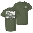 thumbnail image 1 of Patriot Pride Reckless Patriot Men’s Graphic T-Shirt – 250 Years of American Freedom Eagle & Flag Design -Military-XXL, 1 of 2