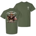 thumbnail image 1 of Patriot Pride Reckless Patriot Men’s Graphic T-Shirt – 250 Years of Faith, Freedom, Legacy Eagle & USA Flag Design -Military-Small, 1 of 2