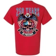 thumbnail image 1 of Patriot Pride Reckless Patriot Men’s Graphic T-Shirt – 250 Years of Freedom Eagle & American Flag Skull 1776–2026 Design, Red, 4X-Large, 1 of 2
