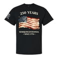 thumbnail image 1 of Patriot Pride Reckless Patriot Men’s Graphic T-Shirt – 250 Years of USA Semiquincentennial Since 1776 Flag Design, Black, 6XL, 1 of 2