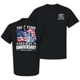 thumbnail image 1 of Patriot Pride Reckless Patriot Men’s Graphic T-Shirt – America's 250 Years Anniversary Statue of Liberty Design, Black, 5XL, 1 of 2