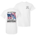 thumbnail image 1 of Patriot Pride Reckless Patriot Men’s Graphic T-Shirt – America's 250 Years Anniversary Statue of Liberty Design, White, Large, 1 of 2