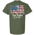 thumbnail image 1 of Patriot Pride Reckless Patriot Men’s Graphic T-Shirt – Distressed USA Flag 250 Years of Freedom Tribute Design, Military, XX-Large, 1 of 2