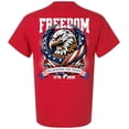 thumbnail image 1 of Patriot Pride Reckless Patriot Men’s Graphic T-Shirt – Freedom Eagle “Celebrating 250 Years” 1776–2026 USA Flag Design, Red, Large, 1 of 5
