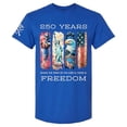thumbnail image 1 of Patriot Pride Reckless Patriot Men’s Graphic T-Shirt – USA 250 Years Where The Spirit of The Lord is, There is Freedom Design, Antique Royal, Large, 1 of 5