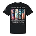 thumbnail image 1 of Patriot Pride Reckless Patriot Men’s Graphic T-Shirt – USA 250 Years Where The Spirit of The Lord is, There is Freedom Design, Black, 4XL, 1 of 2