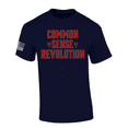 thumbnail image 1 of Patriot Pride Reckless Patriot Political Mens Common Sense Revolution 2025 Short Sleeve T-Shirt-Navy-6X-Large, 1 of 1