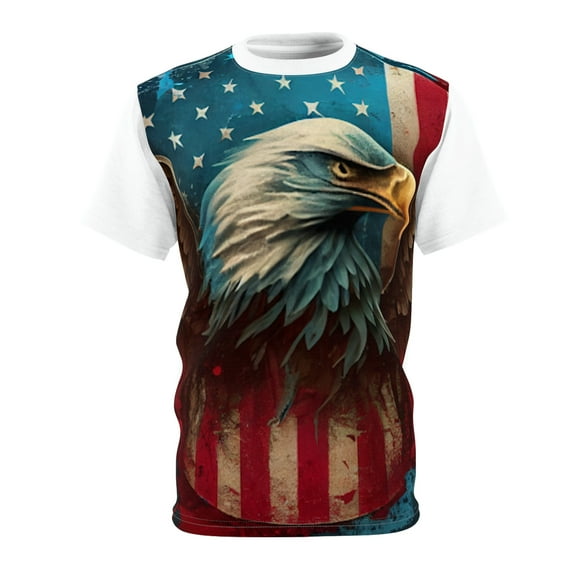 "Patriot Pride: Show Your American Spirit with an AOP T-Shirt (S-3XL)"