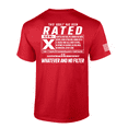 thumbnail image 1 of Patriot Pride This 'Adult' Has Been Rated GEN X American Flag Short-Sleeve T-shirt-Red-xl, 1 of 1
