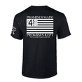 thumbnail image 1 of Patriot Pride Trump 45-47 American Flag Promises Made Promises Kept Short-Sleeve T-shirt-Black-6xl, 1 of 1