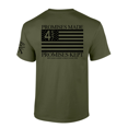 thumbnail image 1 of Patriot Pride Trump 45-47 American Flag Promises Made Promises Kept Short-Sleeve T-shirt-Military-xl, 1 of 1