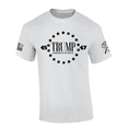 thumbnail image 1 of Patriot Pride Trump America Is Back Circled Stars 45-47 American Flag Short-Sleeve T-Shirt-White-small, 1 of 1
