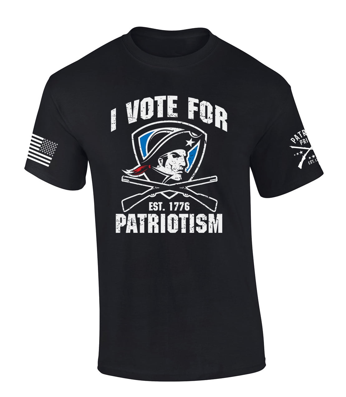 Patriot Pride Tshirt Mens Patriotic 1776 I Vote For Patriotism American