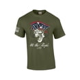 thumbnail image 1 of Patriot Pride We The People Pirate Skull Men's Short Sleeve T-shirt Graphic Tee-Military-large, 1 of 4