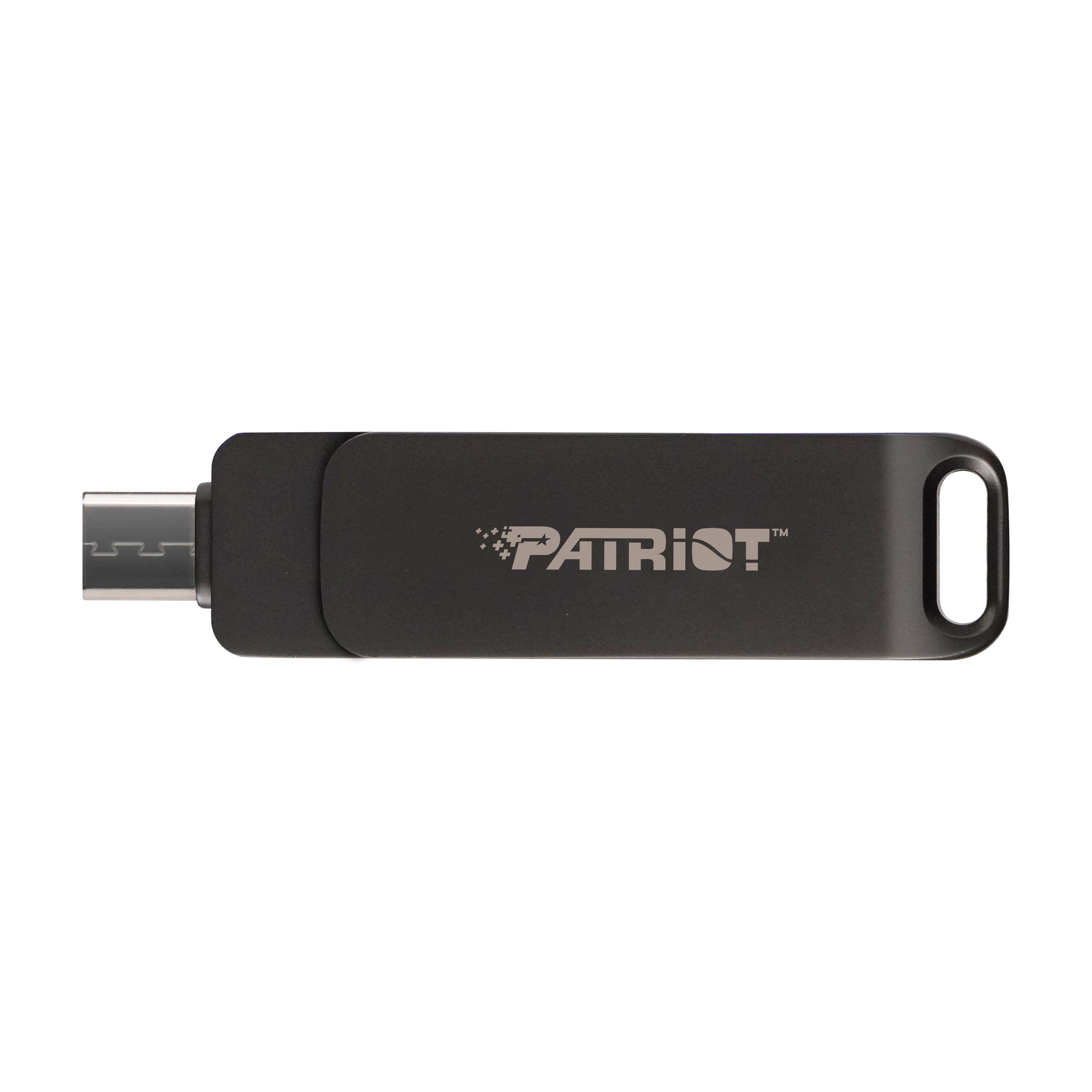 Patriot RAGE R550 256GB USB 3.2 Gen 1 Type-A+C Flash Drive - Thumb Drive - Pen Drive - PE256GR550DSAD