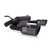 Patriot Series Cat-Back Dual Split Exhaust System System, Black Ceramic Fits select 2013 JEEP WRANGLER, 2008 JEEP WRANGLER UNLIMITED