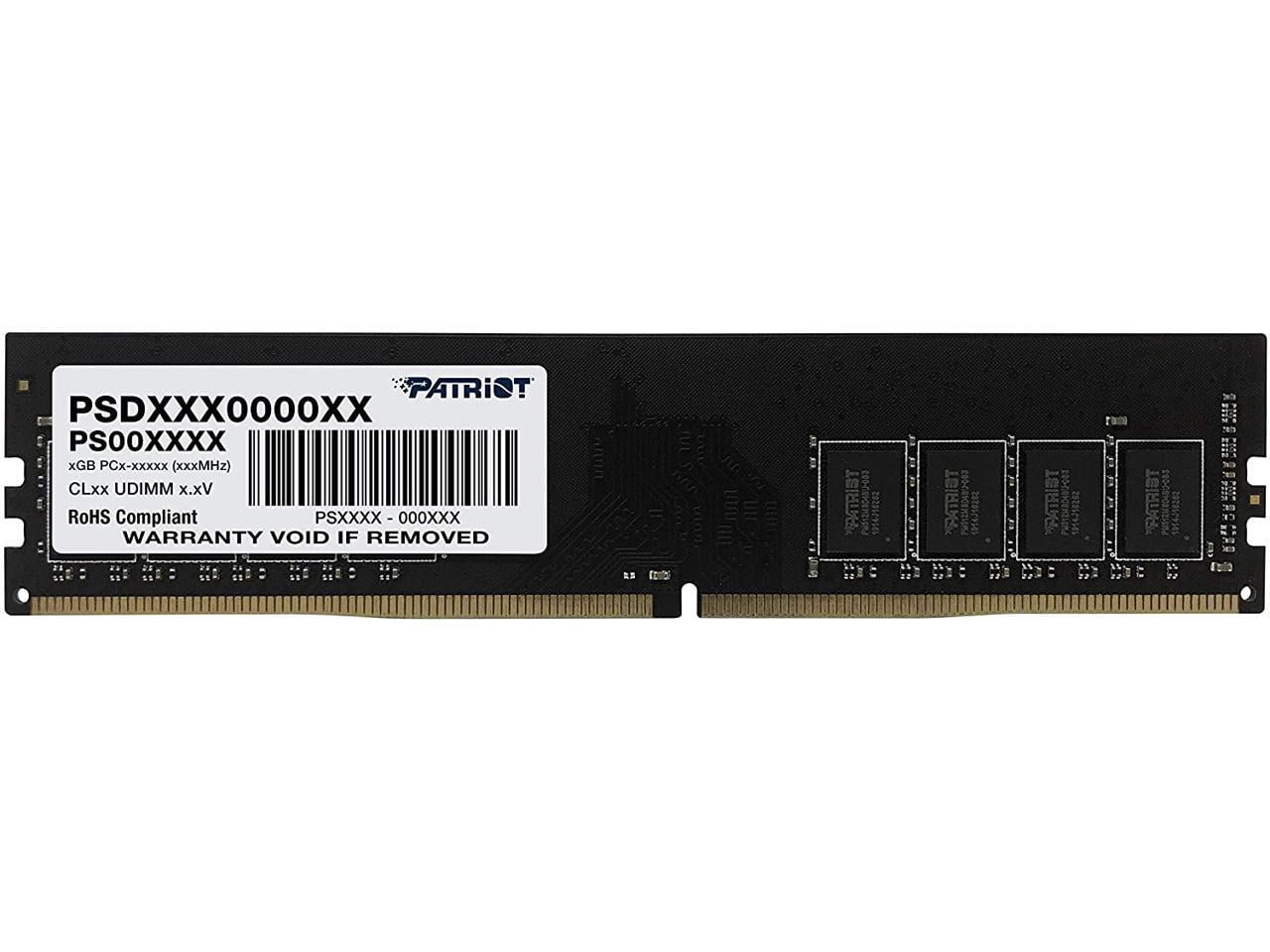 Patriot Memory Signature Line 8GB (1x8GB) DDR4 2666MHz (PC4-21300) UDIMM Memory Module 1.2V - PSD48G266681