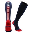 thumbnail image 1 of Patriot Stars and Stripes USA Flag Over the Calf Socks (Navy/Red/White 2.0, X-Large), 1 of 2
