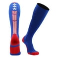 thumbnail image 1 of Patriot Stars and Stripes USA Flag Over the Calf Socks (Royal/Red/White, Medium), 1 of 2