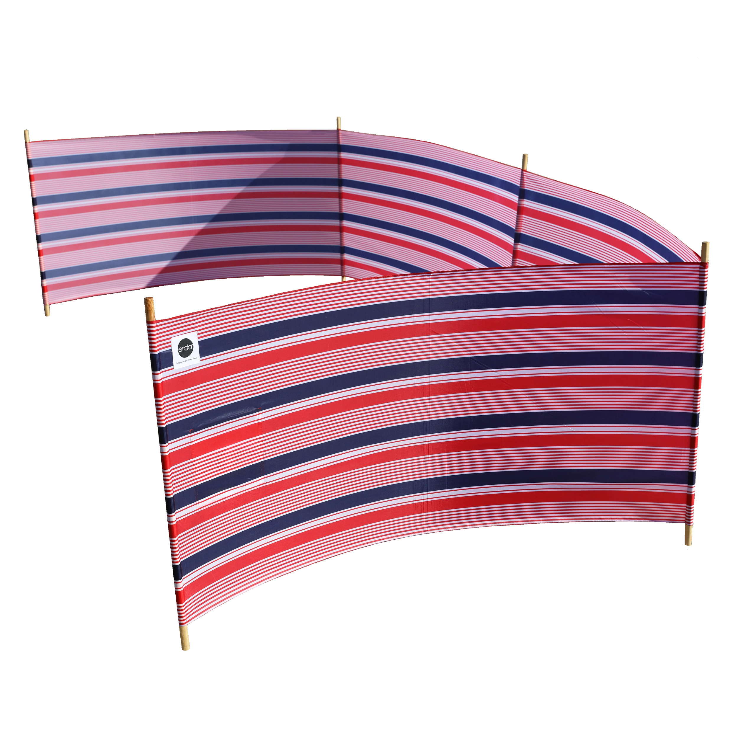 Patriot Stripe Lightweight Beach Windscreen, Privacy Screen, Wind