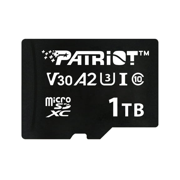 Patriot VX Series 1TB Micro SDXC V30 A2 UHS-I U3 4K UHD Memory Card - PSF1TBVX32MCX