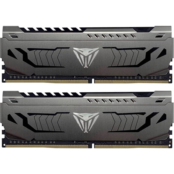 Patriot Viper Steel DDR4 RAM 32GB (2X16GB) 3200MHz CL16 UDIMM Desktop Gaming Memory Kit - PVS432G320C6K
