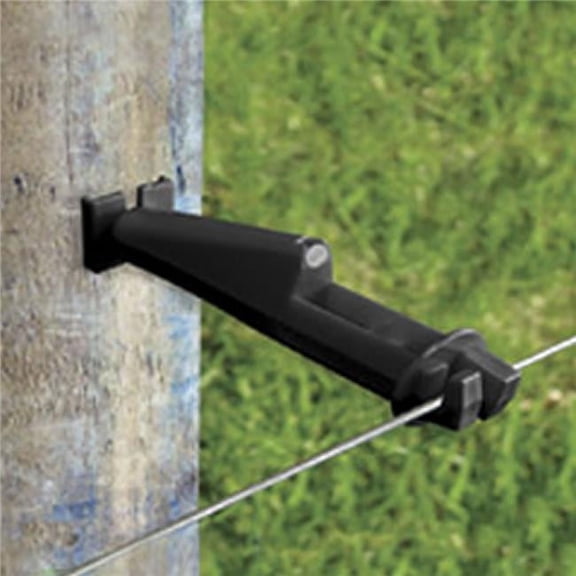 Patriot 820026 5 in. Wood Post Slant Nail Insulator - Black