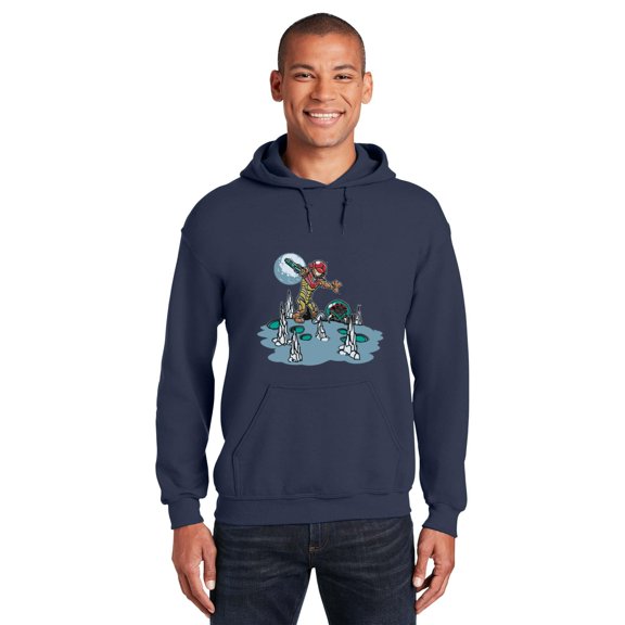 Patriot104 Samus And Metroid Gaming Tee, Iconic Bounty Hunter and Alien Duo, SW, Hoodie, for Unisex, up to size 5XL.