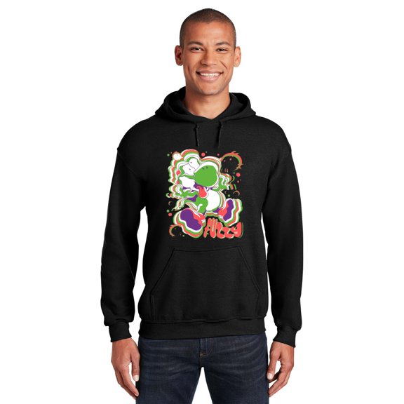 Patriot91 Adorable Fuzzy Dino Pixel Adventure Cute Dinosaur Video Game Gaming T-Shirt, SW, Hoodie, for Unisex, up to size 5XL.