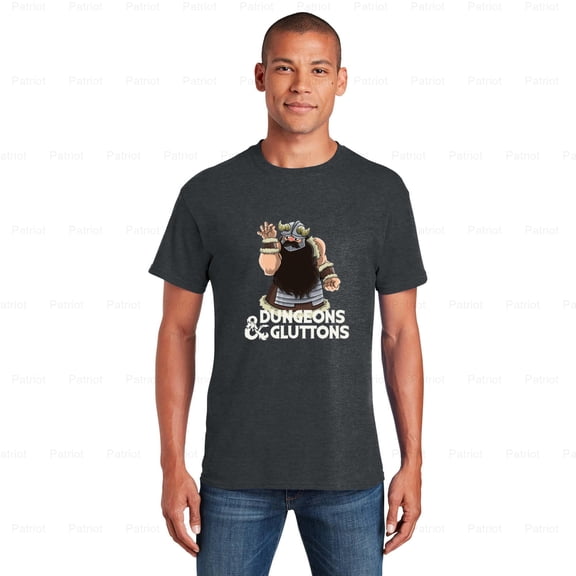 Patriot95 Dungeons And Gluttons Gaming T-Shirt, Styles Cartoon Power Here Action With, SW, Hoodie, for Unisex, up to size 5XL.