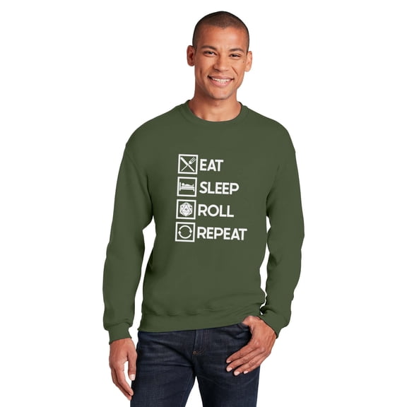 Patriot95 Eat Sleep Roll Gaming T-Shirt, Heros And The Action Always Style Her Cartoons, SW, Hoodie, for Unisex, up to size 5XL.