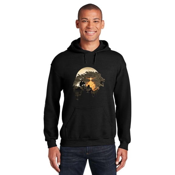 Patriot95 Elden Ring Godfrey First Elden Lord Boss Battle Tarnished Fan Gaming T-Shirt, SW, Hoodie, for Unisex, up to size 5XL.