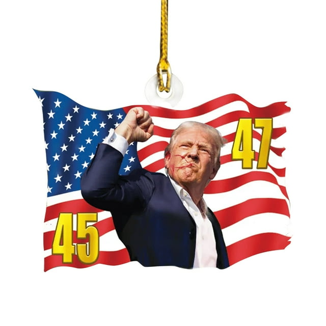 Patriotic 2024 Presidential Election Ornament USA Flag Design, Perfect