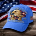 thumbnail image 1 of Patriotic 250 Anniversary USA Hat, 250th Anniversary of USA Commemorative Hat Decoration, with Bald Eagle Embroidery Pattern, Unisex Hat Gift for Friends, Patriots, Families, 1 of 7