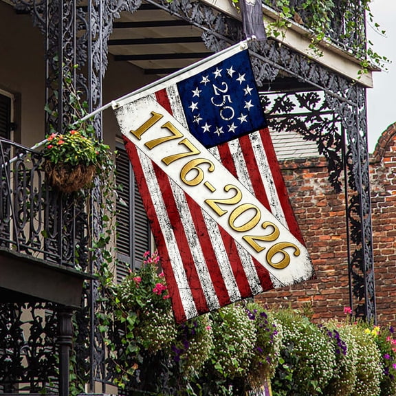 Patriotic 250th Anniversary 1776 2026 United States of America Semiquincentennial Flag