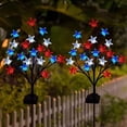 thumbnail image 1 of Patriotic 4Th Of July Decorations Outdoor,Red White And Blue Star Solar Lights,Outdoor Garden Lights Led Waterproof Solar Security Light Yard Decor Decorative Led Light, 1 of 7