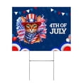 thumbnail image 1 of Patriotic Abyssinian Celebrates 4th of July Yard Sign Cat Lover Kitten Owner Gifts Outdoor Home Lawn Garden Porch Decor - 02009, 1 of 5