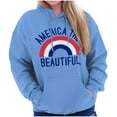 thumbnail image 1 of Patriotic America the Beautiful Hoodie Sweatshirt Women Brisco Brands S, 1 of 5