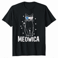 thumbnail image 1 of Patriotic American Cat T-Shirt - 4th of July Independence Day USA Tee, 1 of 5