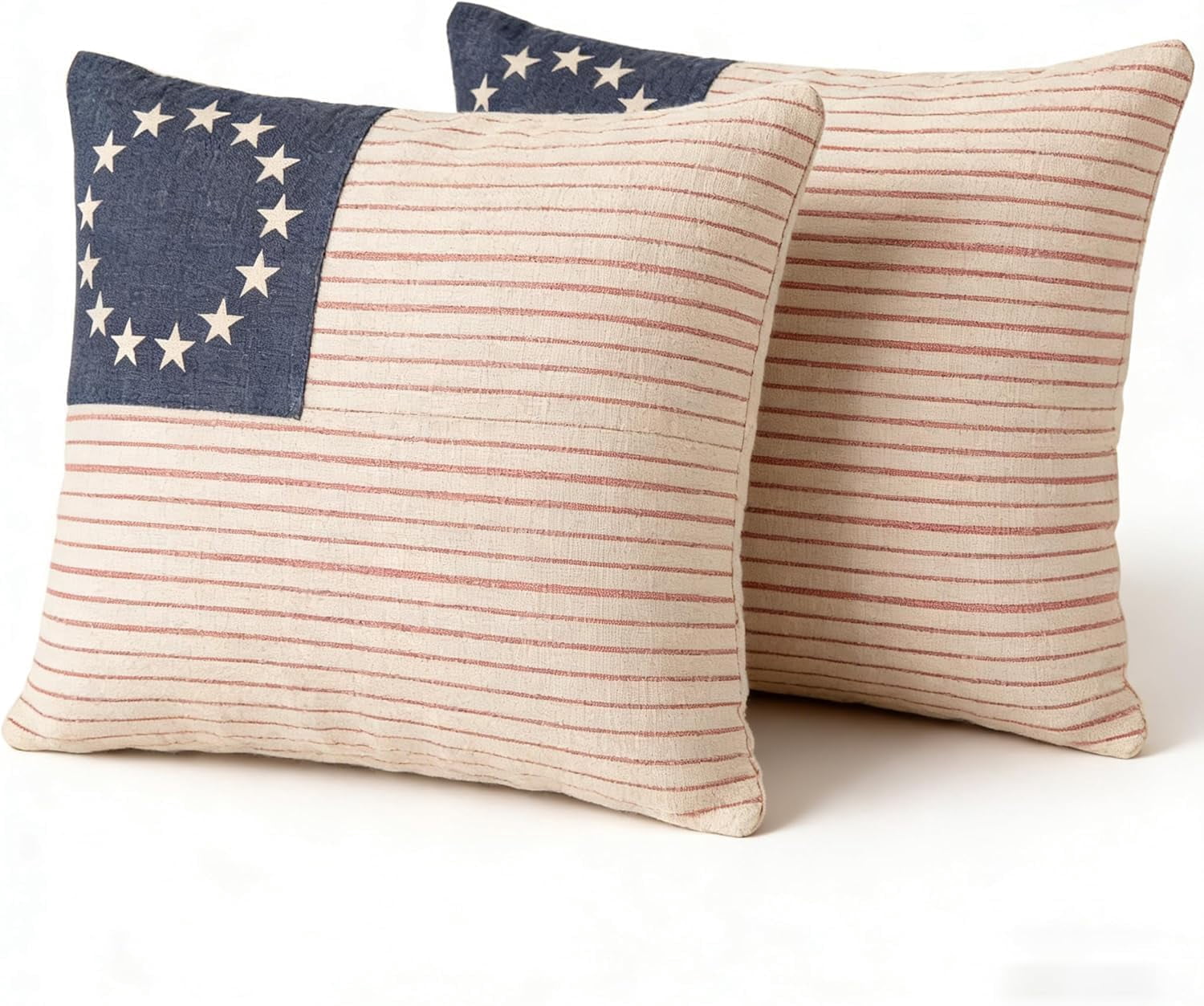 Patriotic American Cushion Covers 20×20 Inch Set of 2 Machine Washable ...