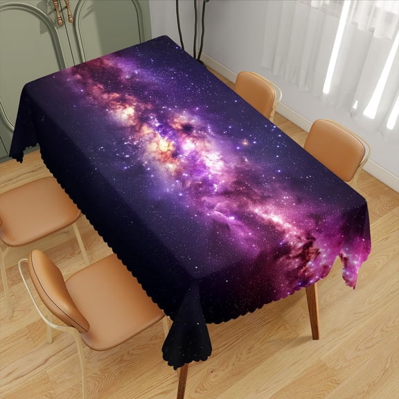 Patriotic American Decorative Rectangle Tablecloth Flag USA National Rectangle Kitchen Table Cover Oblong Tablecloth for Dining Table Buffet Parties Patio Camping 54" x 72" 4-6 Seats