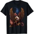 thumbnail image 1 of Patriotic American Design With Eagle And Flag T-Shirt, 1 of 4
