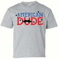 thumbnail image 1 of Patriotic American Dude Youth Short Sleeve T-Shirt-Sports Gray-XL, 1 of 4