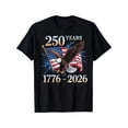 thumbnail image 1 of Patriotic American Eagle 250 Years 1776-2026 USA Flag Graphic T-Shirt Men's Short Sleeve Tee, 1 of 6