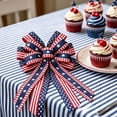 thumbnail image 1 of Patriotic American Flag Bow,4th of July Large Multi-Layer Star,Stripe Bow for Independence Day,Memorial Day Front Door,Wreaths,Holiday Party Decor, 1 of 6