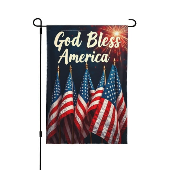 Patriotic American Flag Garden Flag 12x18 Inch Double Sided Independence Day Memorial Day 4th Of July Outdoor Yard Decoration Festive Holiday Banner