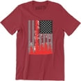 thumbnail image 1 of Patriotic American Flag Growns Tree Us Pride Men's T-Shirt, 1 of 4