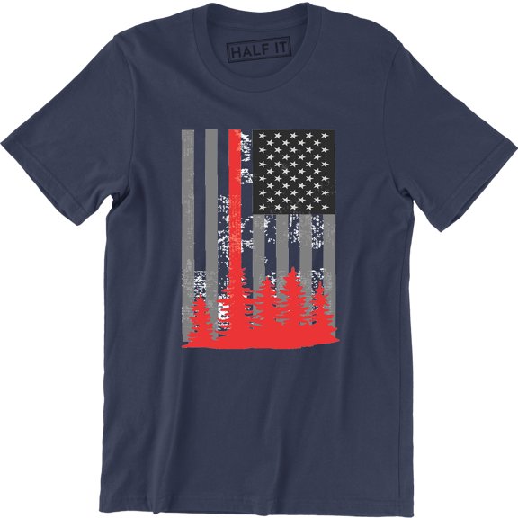 Patriotic American Flag Growns Tree Us Pride Men's T-Shirt